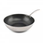 Roostevabast terasest wok-pann mittenakkuva pinnaga, &oslash; 31,5 cm Fusion - BonBistro