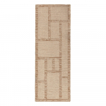 K&auml;sitsi kootud villane jooksja naturaalses v&auml;rvitoonis 80x230 cm Harris Modula Wool - Flair Rugs