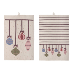Puuvillased j&otilde;ulumotiiviga k&ouml;&ouml;gir&auml;tikud, 2 tk, 71x45 cm Ornamentia &ndash; Bloomingville