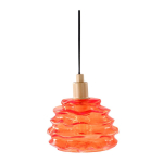Oranž klaasist ripplamp &oslash; 15 cm Fall - Jotex
