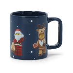 Tumesinine laste keraamiline kruus, 300 ml Christmas Minifigures &ndash; LEGO&reg;