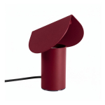 Burgundiapunane alumiiniumist LED-laualamp (k&otilde;rgus 15 cm) BISCUIT - Thoro
