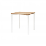 Valge &uuml;marate jalgadega s&ouml;&ouml;gilaud TRIVENTI, 80 x 80 cm Triventi - Ragaba