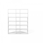 Valge raamaturiiul 182x224 cm Pombal - TemaHome