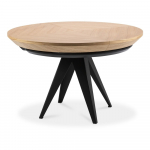 Kokkupandav laud mustade metalljalgadega , &oslash; 120 cm Magnus - Windsor & Co Sofas