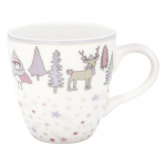 Valge ja roosa keraamiline kruus Lapsed Forrest - Green Gate