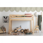 T&otilde;stetud lastevoodi m&auml;nnipuidust 90x200 cm CLPBA - Adeko