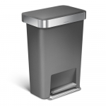 Pedaaliga plastmassist pr&uuml;gikast 45 l - simplehuman