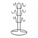 Roostevabast terasest tassihoidja Lava - Metaltex