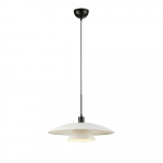 Must-valge rippvalgusti metallist varju &oslash; 50 cm Millinge - Marksl&ouml;jd