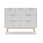 Valge madal kapp 120x83 cm Campus - Marckeric