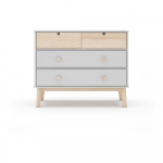 Valge madal lastekapp 100x81 cm Estefania - Marckeric