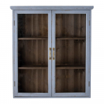 Sinine kuusepuidust vitriinkapp 81x91 cm Hazem - Bloomingville