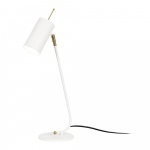 Valge metallist varjuga lauavalgusti (k&otilde;rgus 55 cm) Sivani - Opviq lights