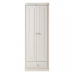 Valge m&auml;nnipuidust riidekapp 65x180 cm Anita - St&oslash;raa