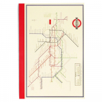 M&auml;rkmik 60 lehek&uuml;lge A5 formaadis Heritage Tube Map - Rex London