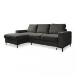 Tumehall velvetist diivanvoodi (vasakus nurgas) Lofty Lilly - Miuform