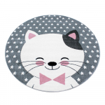 Roosa-hall laste vaip &oslash; 120 cm Kids - Ayyildiz Carpets
