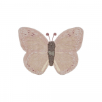 Heleroosa-beež pestav k&auml;sitsi kootud puuvillane laste vaip 90x120 cm Baby Butterfly - Lorena Canals