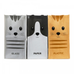 Kilekotid sorteeritud j&auml;&auml;tmete jaoks, 3tk komplektis 3x20 l Meow - Balvi