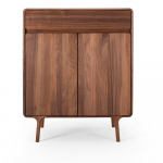 Pruun p&auml;hklipuidust kummut 90x110x45 cm Fawn - Gazzda