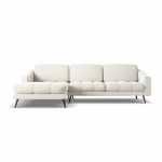 Kreemjas sametne nurgadiivan (vasakpoolne nurk) Nalu - Makamii