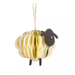 Paberist k&auml;sit&ouml;&ouml; j&otilde;ulukaunistus 9cm Sheep Honeycomb - Sass & Belle