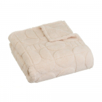 Beež mikropl&uuml;&uuml;sist tekk 130x160 cm Mid Century - Casa Selecci&oacute;n