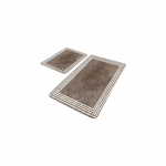 Taupe sametist vannitoamatid 2tk komplektis 60x100 cm - Mila Home