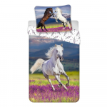 Puuvillane laste voodipesu 140x200 cm Horse "Meadow" - Jerry Fabrics