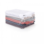 Puuvillased r&auml;tikud 6tk komplektis 40x60 cm Berlino - Foutastic