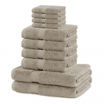 Beežid froteest puuvillased k&auml;ter&auml;tikud ja saunalinad, komplekt 10 tk Marina &ndash; DecoKing