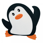 Laste libisemiskindlad vannimatid 5tk komplektis 11x12 cm Pingy - Spirella