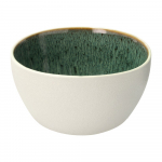 Valge/roheline kivikeraamikast kauss 400 ml White/Green - Bitz