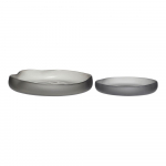 Hallid klaasist kausid 2tk komplektis &oslash; 30 cm Bow - H&uuml;bsch