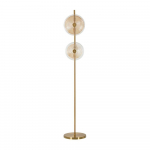 Kuldne p&otilde;randalamp klaasist varjuga (k&otilde;rgus 170 cm) Venice - Mauro Ferretti