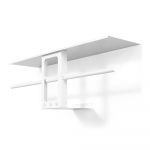 Valge terasest seinanagi koos riiuliga 100 cm Luno Small - Spinder Design