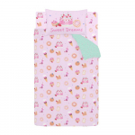 Roosa laste voodipesu 135x200 cm Sweet Treats - Catherine Lansfield