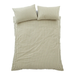 Roheline 3-osaline voodipesu 230x220 cm Cotton Rich Woven Stripe - Pineapple Elephant