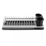 Mustvalge metallist n&otilde;udekuivatusrest 41,5x17 cm Deluxe - Orion