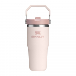 Heleroosa roostevabast terasest termospudel 410 ml IceFlow&trade; Flip Straw 2.0 Tumbler Rose Quartz - Stanley