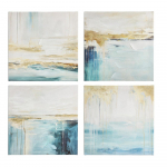 Tr&uuml;kitud/k&auml;sitsi maalitud elementidega l&otilde;uendimaal 60x60 cm Crown - Bizzotto