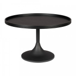 Must &uuml;mmargune kohvilaud &oslash; 69 cm Jason - Zuiver