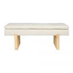 Kreemjas polsterdatud pink Jappo - White Label