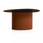 Pruun kohvilaud klaasist pealispinnaga 74x81,5 cm Olir - Kave Home