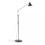 Must p&otilde;randavalgusti metallist varjuga (k&otilde;rgus 220 cm) Dione - Kave Home