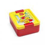 Punane kollase kaanega suupistekarp Iconic - LEGO&reg;