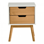 Valge ja pruun &ouml;&ouml;kapp, mis on valmistatud massiivsest m&auml;nnipuidust Baku - Marckeric