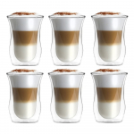 Topeltseinaga klaaskruusid 6tk komplektis 250 ml - Vialli Design
