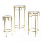 3 kuldse Lorenzo laua komplekt - Mauro Ferretti